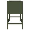 vidaXL Hochbeet Gartenpflanzer Olivgr&uuml;n 60 x 26 x 45 cm Stahl