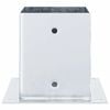 vidaXL Pfostentr&auml;ger Quadratisch 12 Stk. 101x101mm Stahl Verzinkt