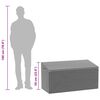 vidaXL Garten-Auflagenbox Braun 110x50x58 cm Poly Rattan