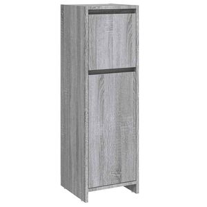 vidaXL Badschrank Grau Sonoma 30x30x95 cm Holzwerkstoff