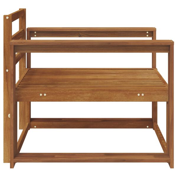 vidaXL Outdoor Mittelsofa Massivholz Akazie Natur