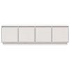 vidaXL TV-Schrank Wei&szlig; 156x37x45 cm Massivholz Kiefer
