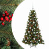 vidaXL K&uuml;nstlicher Weihnachtsbaum mit Weihnachtskugel 150 cm 150 LEDs