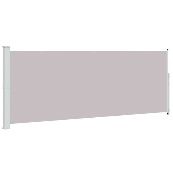 vidaXL Seitenmarkise Ausziehbar 180x500 cm Grau