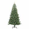 vidaXL Weihnachtsbaum mit 300 LEDs mit St&auml;nder Gr&uuml;n 240 cm PVC