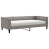 vidaXL Tagesbett mit Matratze Taupe 100x200 cm Stoff