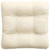 vidaXL Sitzkissen 4 pcs Creme 40 x 40 cm Cordstoff