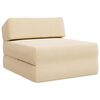 vidaXL Klappbares Schlafsofa Creme 60 x 70 x 41 cm Corduroy
