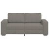 vidaXL Zweisitzer-Sofa Hellgrau 140 cm Cordstoff