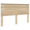 vidaXL Kopfteil mit Kopfteil Sonoma-Eiche 160 cm Holzwerkstoff