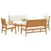 vidaXL Gartensofa-set 5 pcs Braun Massivholz Akazie