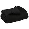 vidaXL Winterbettdecke Gepolstert Schwarz 220 x 240 cm Mikrofaser