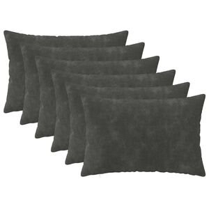 vidaXL Kissenbezug 6 pcs HEERLEN Anthrazit 30 x 50 cm