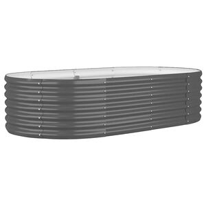 vidaXL Hochbeet Verzinkter Stahl 152x80x36 cm Anthrazit