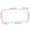 vidaXL Sitzbank mit Stauraum Altholz-Optik 102x42x45 cm Holzwerkstoff