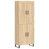 vidaXL Highboard Sonoma-Eiche 69,5x34x180 cm Holzwerkstoff