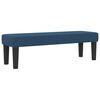 vidaXL Boxspringbett mit Matratze mit Kopfteil Blau 180 x 200 cm Stoff