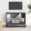 vidaXL TV-Schrank Grau Sonoma 61x40x46 cm Holzwerkstoff und Metall