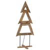 vidaXL Weihnachtsbaum Braun 181 cm Massivholz Teak