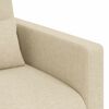 vidaXL Sofa Creme Gesamtabmessungen: 78 x 78 x 80 cm (B x T x H) Samt