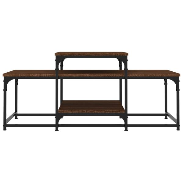 vidaXL Couchtisch Braun Eichen-Optik 102x60x45 cm Holzwerkstoff