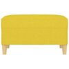 vidaXL Fu&szlig;hocker Hellgelb 70x55x41 cm Stoff