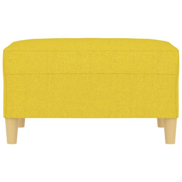 vidaXL Fu&szlig;hocker Hellgelb 70x55x41 cm Stoff