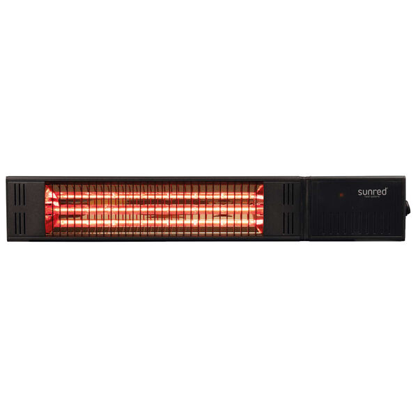 Sunred Wandheizstrahler Fortuna 1500W Rosegold Schwarz