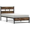 vidaXL Metallbett ohne Matratze R&auml;uchereiche 90x190 cm