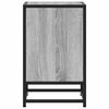 vidaXL Nachttische 2 Stk. Grau Sonoma 40x31x50 cm Holzwerkstoff Metall