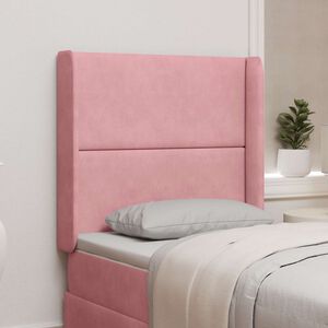 vidaXL Kopfteil Ohr Rosa 80 x 16 x 4 cm Samt