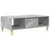vidaXL Couchtisch Betongrau 102 x 55 x 35 cm Holzwerkstoff