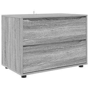 vidaXL Aufbewahrungsschrank 80 x 48 x 57 cm Holzwerkstoff Sonoma-Grau