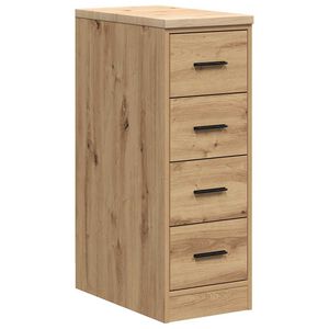 vidaXL Garagen-Aufbewahrungsschrank Artisan-Eiche Massivholz Kiefer