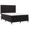 vidaXL Boxspringbett mit Kopfteil Schwarz 140 x 190 cm Samt