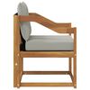 vidaXL Outdoor-Sofagarnitur Massives Akazienholz und Textilene