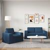 vidaXL Sofa 2 pcs Blau 182 x 80 x 82 cm Stoff