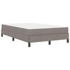 vidaXL Boxspringbett mit Matratze Taupe 120 x 190 cm Stoff