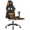 vidaXL Gaming-Stuhl mit Fu&szlig;st&uuml;tze Schwarz und Orange Stoff