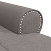 vidaXL Lounge-Liege mit Kissen Taupe 91 x 157 x 91 cm Stoff