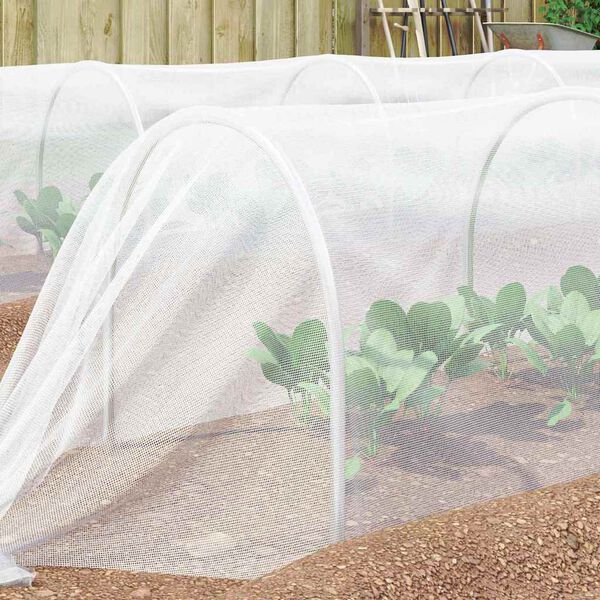 vidaXL Insektennetz Wei&szlig; 2 x 25 m Polyethylen