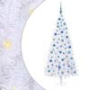 vidaXL K&uuml;nstlicher Weihnachtsbaum Wei&szlig; 180 cm PVC und Stahl