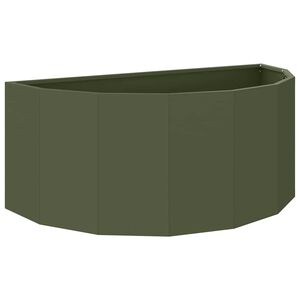 vidaXL Pflanzk&uuml;bel Olive Gr&uuml;n 90 x 45 x 35 cm Stahl