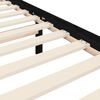 vidaXL Massivholzbett mit Kopfteil Schwarz 200x200 cm