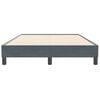 vidaXL Boxspringbett ohne Matratze Dunkelgrau 120x210 cm Samt