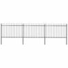 vidaXL Gartenzaun | Stahl | Stabil | Rechteckig | Modern