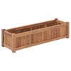 vidaXL Hochbeet 100x30x25 cm Massivholz Teak