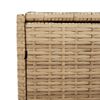 vidaXL Gartentruhe mit Rollen Beige 283L Poly Rattan