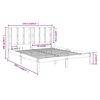 vidaXL Massivholzbett Weiß Kiefer 160x200 cm