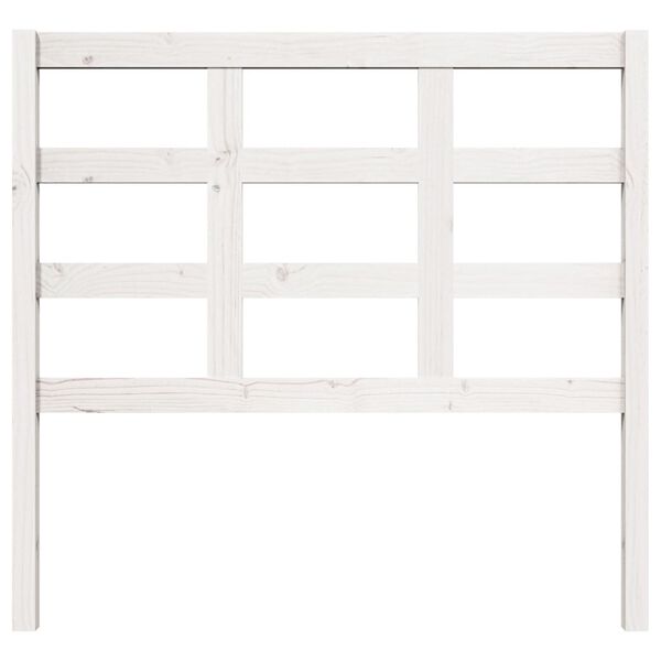 vidaXL Kopfteil Wei&szlig; 105,5x4x100 cm Massivholz Kiefer